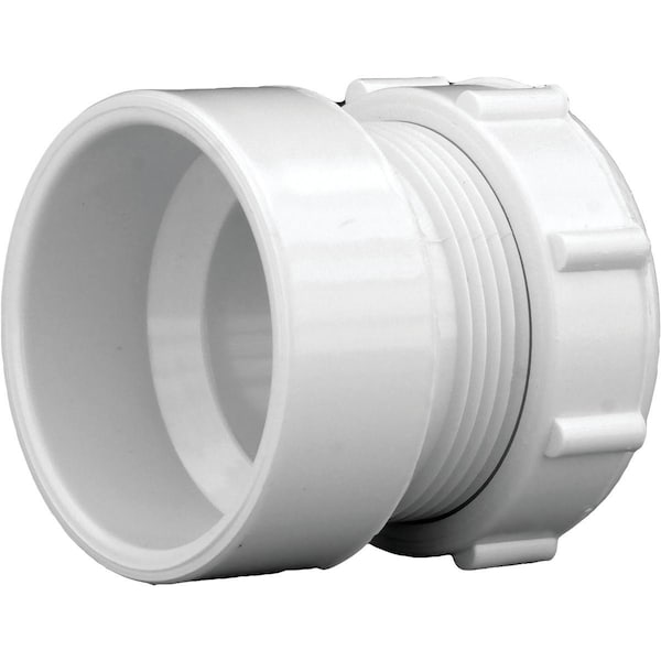 Charlotte Pipe And Foundry 1-1/2'' x 1-1/2'' or 1-1/4'' Hub x Tubular PVC Waste Adapter PVC 00104R 0600HA - main