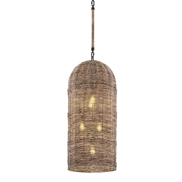 Troy Lighting Huxley 5 Light Pendant 18 In. Textured Bronze F6907-TBZ - main
