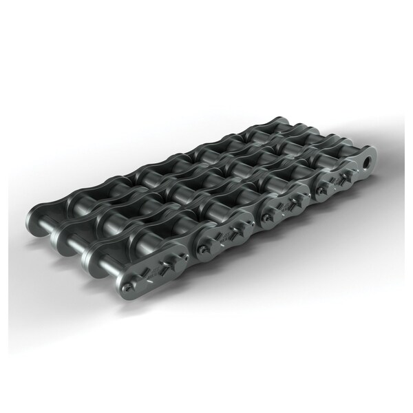 Hkk Chain Cottered Standard Roller chain, 10 ft OAL, 1-1/2 P, 7/8 Dia x 1 in W Roller, Alloy Steel RC120C3A - main