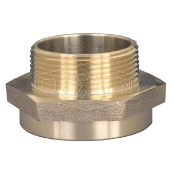 Dixon The Right Connection Hex Nipple, 2-1/2 in, FNYC x MNST, Cast Brass, Domestic FM25NYC25F - main