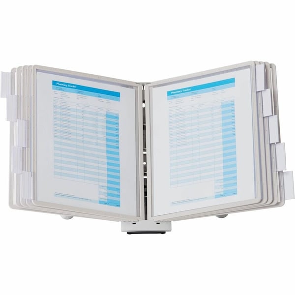 Sherpa Desk Ref Sys, 10 Panels, Gray 554210 - main