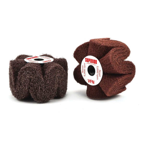 Superior Abrasives SEAMLESS SATIN UNMOUNTED WHEEL HEAVY DUTY AO 4 X 2 X 5/8-11 FEMALE THREAD FINE A010167 - main
