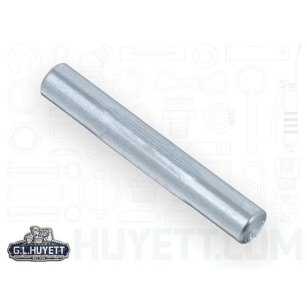 Huyett Type E Grooved Pin, Zinc Plated Low Carbon Steel, 0.188 in Dia x 0.185 in Small End Dia x 1.250 in L GP-0187-1250-E - main