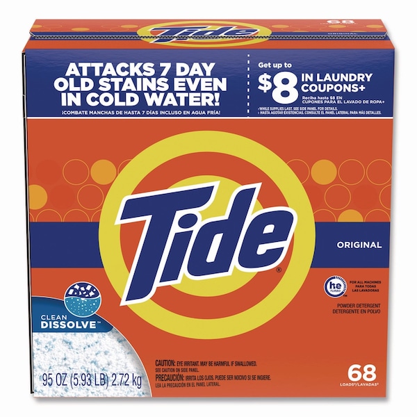 Tide HE Laundry Detergent, Original Scent, Powder, 95 oz Box 66680/84997 - main