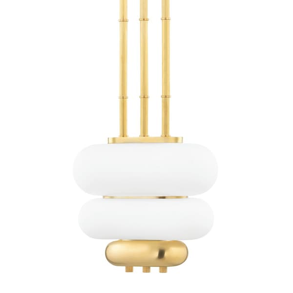Hudson Valley Lighting Kelly Behun X Palisade 2 Light Pendant 11.75 In. Aged Brass KBS1354702-AGB - main