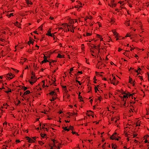 Nashville Wraps Red Crinkle Cut Shredded Paper, 10 lb Box ZF10RE - main
