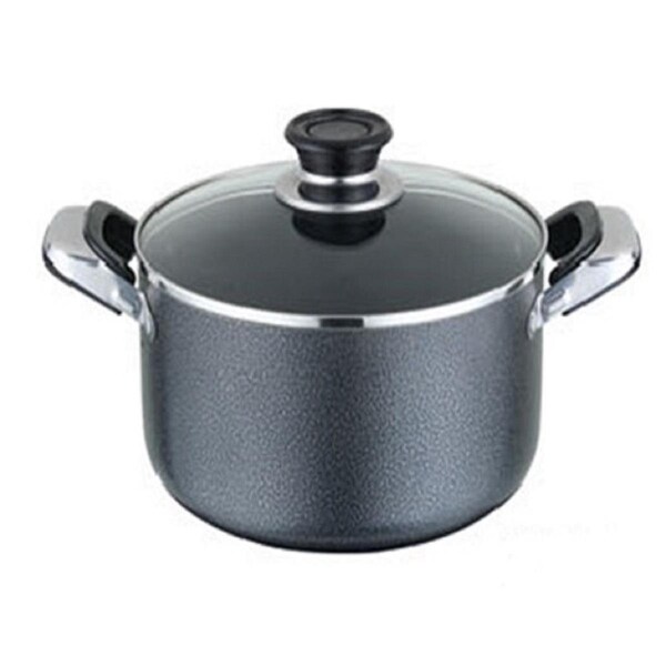 Starcraft 12.4 qt. 34 x 13.5 cm Non-stick Dutch Oven with Glass Lid, Marble Design 92386 - main
