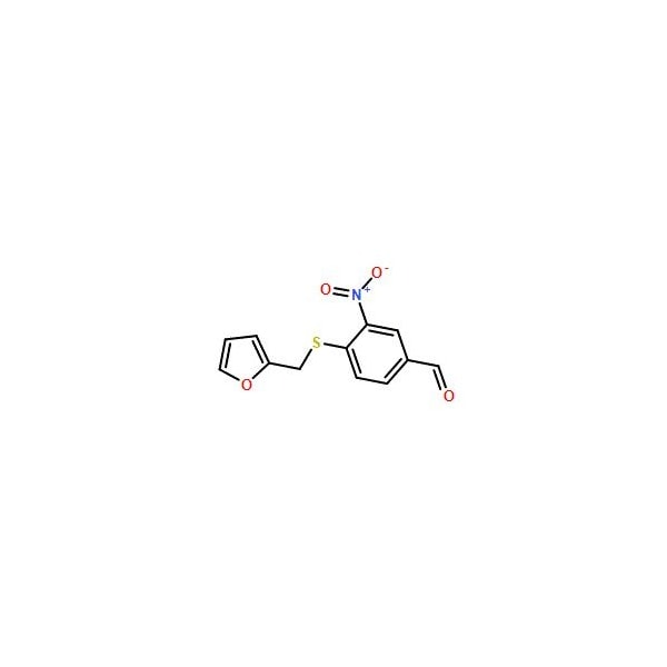 Ak Scientific 4-((Furan-2-ylmethyl)thio)-3-nitrobenzaldehyde (1g), CAS 175278-53-2 5856AD-1g - main