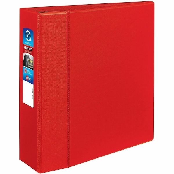 Avery reg Heavyduty Binder OneTouch Rings DuraHinge, 4PK AVE79584 - main