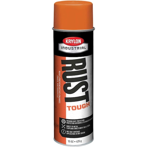 Krylon Industrial Rust Tough Acrylic Enamel Safety Orange OSHA R00559 - main