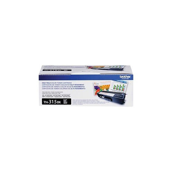 Brother Brother Genuine TN315BK High Yield Black Toner Cartridge - Laser - 6000 Pages - Black - 1 Each TN315BK - main