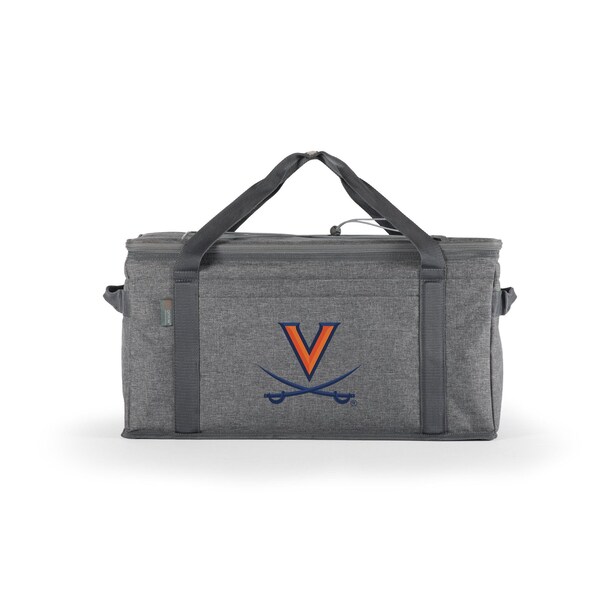 Picnic Time Family Of Brands NCAA Virginia Cavaliers 64 Can Collapsible Cooler, Large Insulated Soft Cooler Bag 716-00-105-594-0 - main
