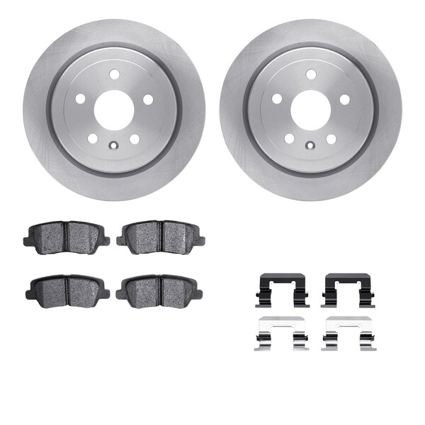 Dynamic Friction Co DFC Brake Rotor with 5000 Brake Pads and Hardware Kit 6512-46195 - main