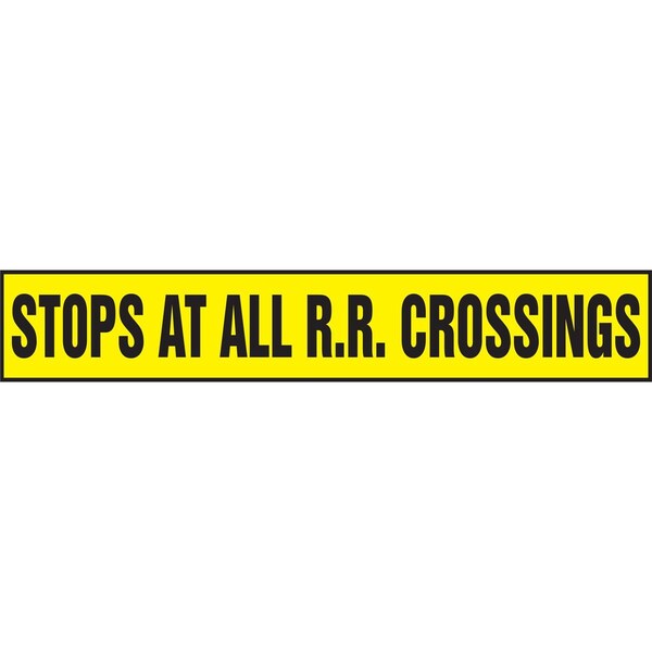 Accuform SAFETY LABEL STOPS AT ALL RR LVHR503RFE - main