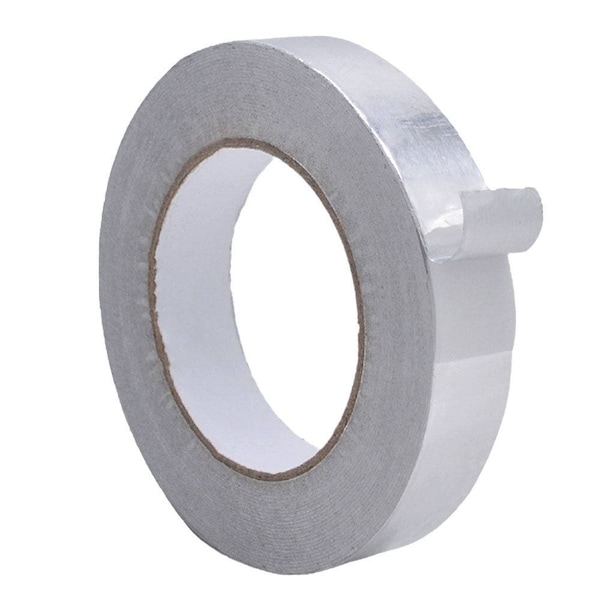 Wod Tape Acrylic Premium Grade Aluminum Foil Tape Multipurpose for HVAC and Insulation: 1 in. x 50 yds, 48PK WOD AFT20A-01000-48-50-SIL - main