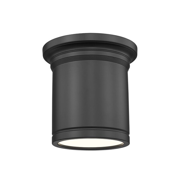 Z-Lite Bentley Matte Black 1 Light Flush Mount 7702F8-MB-LED - main