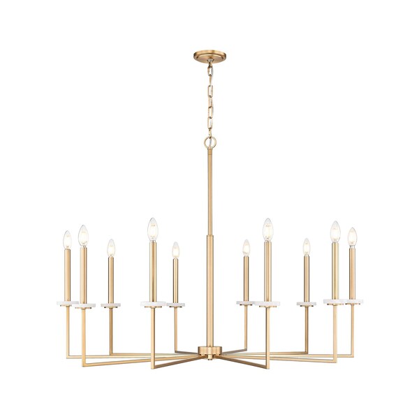Z-Lite Gaultier Modern Gold 10 Light Chandelier 6100-10MGLD - main