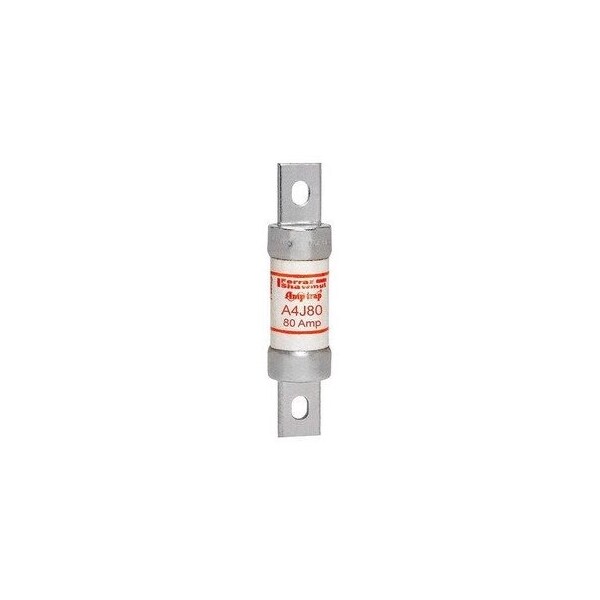 Ferraz Shawmut 1.06in x 4.63in, 600 VAC/300 VDC, 80 A, 200 kA AC/100 kA DC Interrupt, GMG Body, Silver Plated A4J80 - main