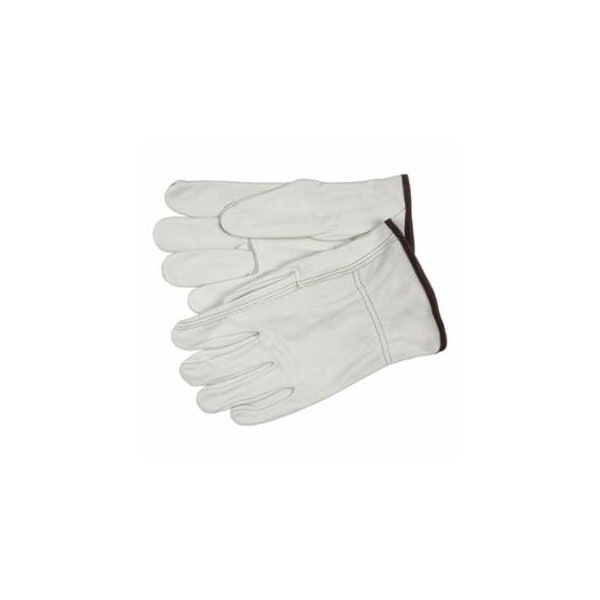 Mcr Safety Industry Grade Unlined Grain Cow Leather Driver Gloves, X-Large, Beige, 12PK 127-3203XL - main