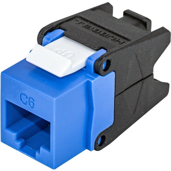 Hubbell Premise Wiring JACK, CAT6 BLUE HJU6B - main