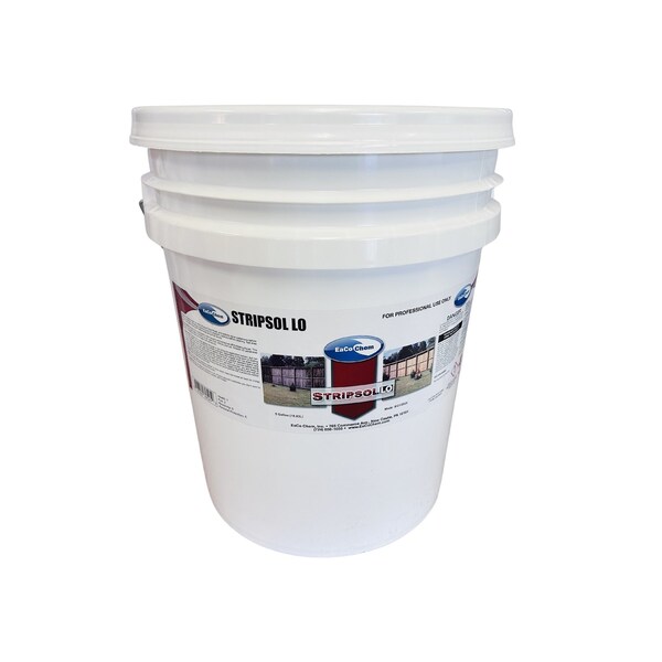 Eaco Chem Stripsol Lo 5 Gallon - Non-Hazardous Stripping Agent. Solvent-Based Sealer, Stain and Paint Strippe SsL5g - main