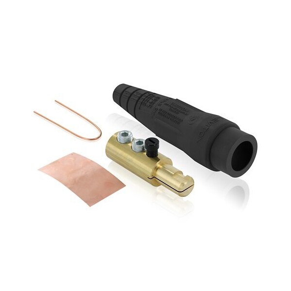 Leviton Single Pole Inline, 400 A, Male, Black 18D24-UE - main