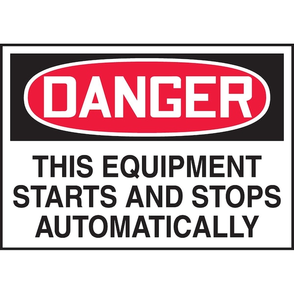 Accuform Danger Safety Label LEQM269XVE - main