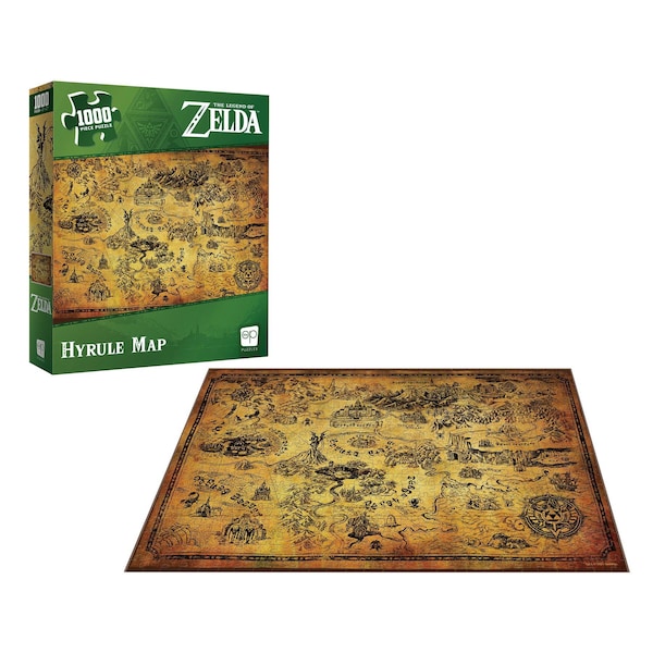 Usaopoly The Legend of Zelda Hyrule Map Puzzle, 1000-Piece Puzzle PZ005-690 - main