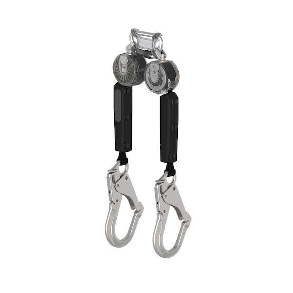 Msa Safety V-TEC Self Retracting Lifeline, Carabiner, Aluminum, 2 Leg(s), 400 lb Weight Capacity VTOHW-032-RA-A - main