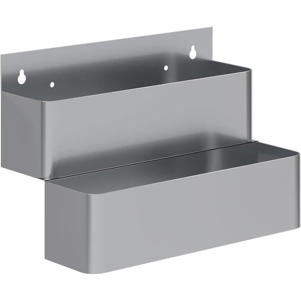 Amgood 15 in. Double Tier Stainless Steel Speed Rail AMG SR-15D-Z - main