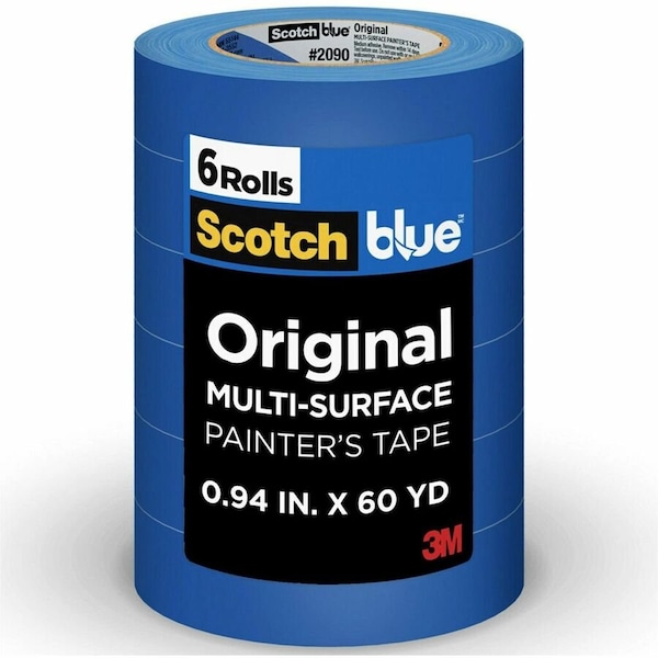 3M Painter's Tape, .94 in W x 60 yd L, 6 PK 2090-24EP6 - main