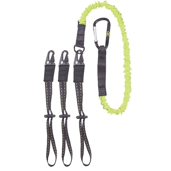 Clc Work Gear GEAR LINK Interchangeable End Tool Lanyard, 41 to 56 in L, 6 lb Working Load, Carabiner End Fitting 1025 - main
