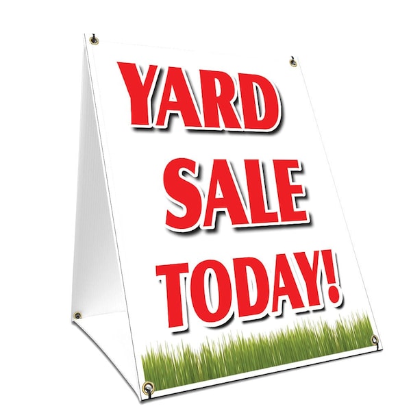 Signmission Yard Sale Today, 36 Inch x 24 Inch A-frame Yard Sign, Plastic Sign SBC-2436-Yard Sale Today - main