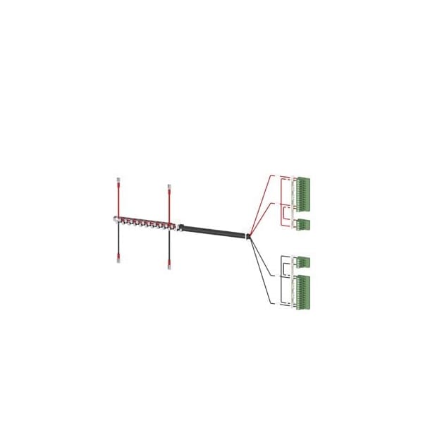 Siemens Accessory for 3KC8 Power supply cable for connection at the top 2-pole for 1600 3KC9834-6 - main