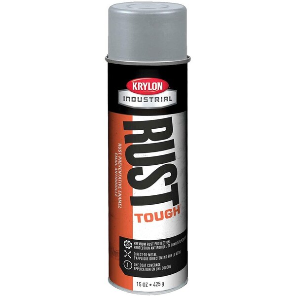 Krylon Industrial Rust Tough Acrylic Enamel Lt Machinery Gray ASA-61 R00839 - main