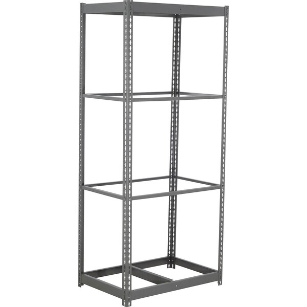 Global Industrial 4 Shelf, Commercial Duty Boltless Shelving, Starter, 36"W x 24"D x 84"H, No Deck B3165540 - main