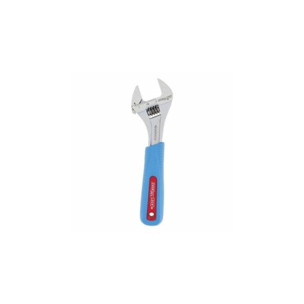 Channellock Code Blue Adjustable Wrench, 8 in, 1-3/16 in, Chrome, 25PK 140-808WCB-BULK - main