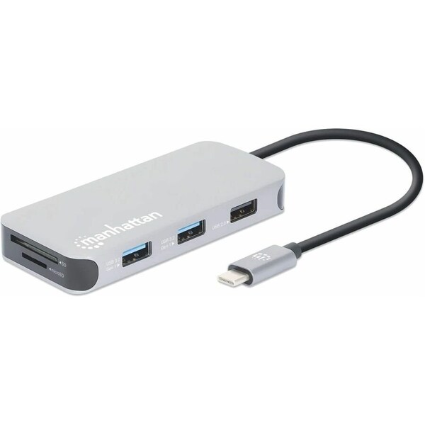 Manhattan - Strategic USB-C 8-IN-1 DOCKING STATION WITH POWER DELIVERY 130615 - main