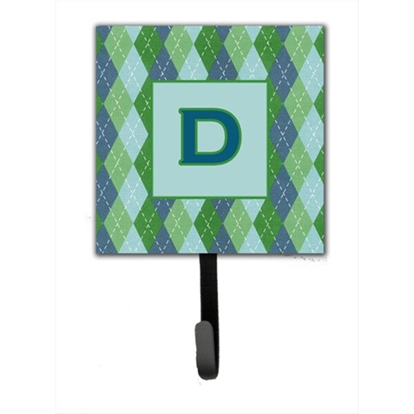 Carolines Treasures Letter D Initial Monogram - Blue Argoyle Leash Holder Or Key Hook CJ1020-DSH4 - main