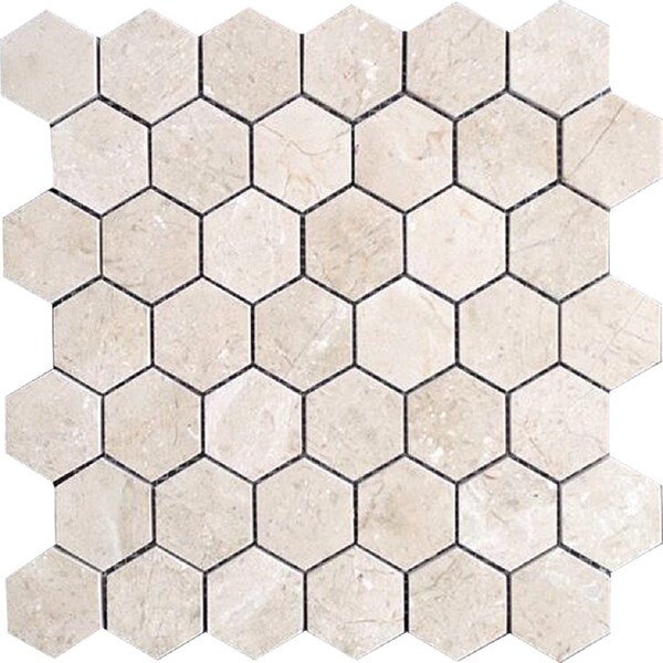 Apollo Tile Light Beige 12x12 Crema Marfil Polished Floor and Wall Mosaic Tile 4.83 sqft/case, 5PK APLVL88G14PA - main