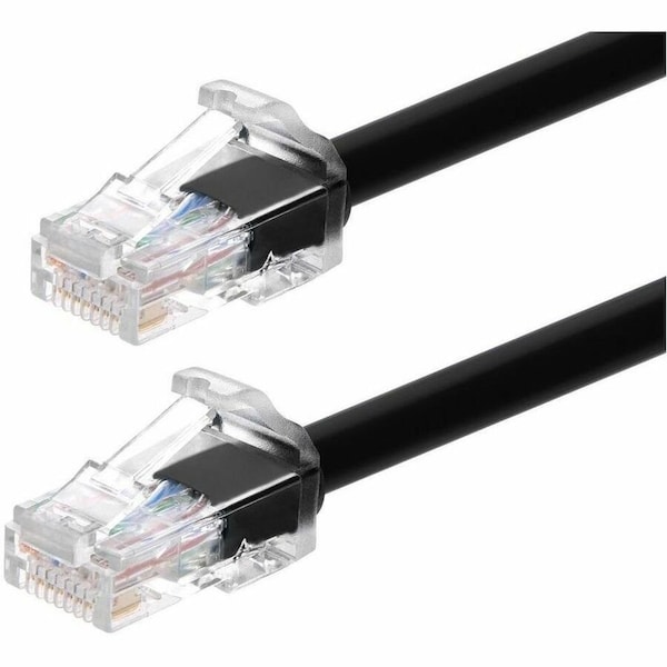 Monoprice CAT6A 1FT BLACK COMPONENT LEVEL PATCH CABLE_ UTP_ 24AWG_ 500MHZ_ PURE 44641 - main