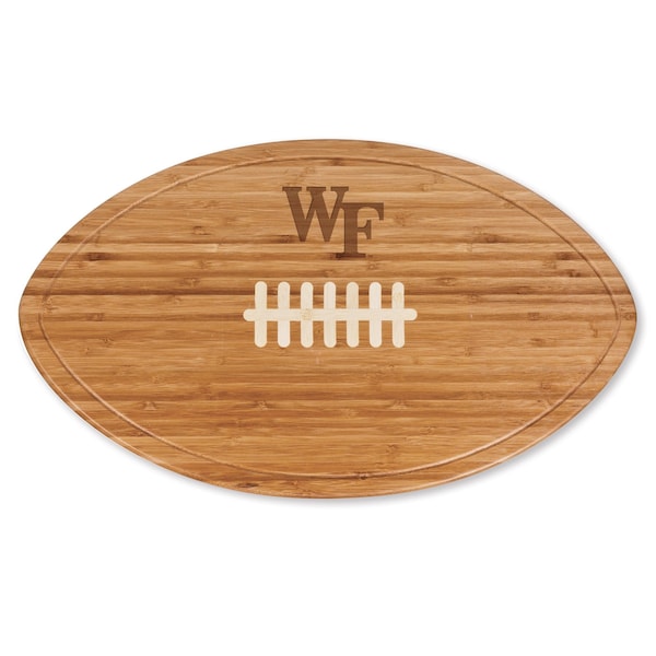 Picnic Time Family Of Brands NCAA Wake Forest Demon Deacons Kickoff Football Cheese Board - Novelty Charcuterie Board 908-00-505-613-0 - main