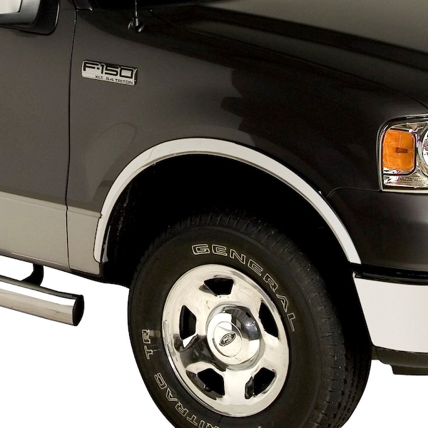 Putco Fender Lip Trim, Full Wheel Well; Polished; Stainless Steel; 1.5 Inch Width; With Trim For 4 97219 - main