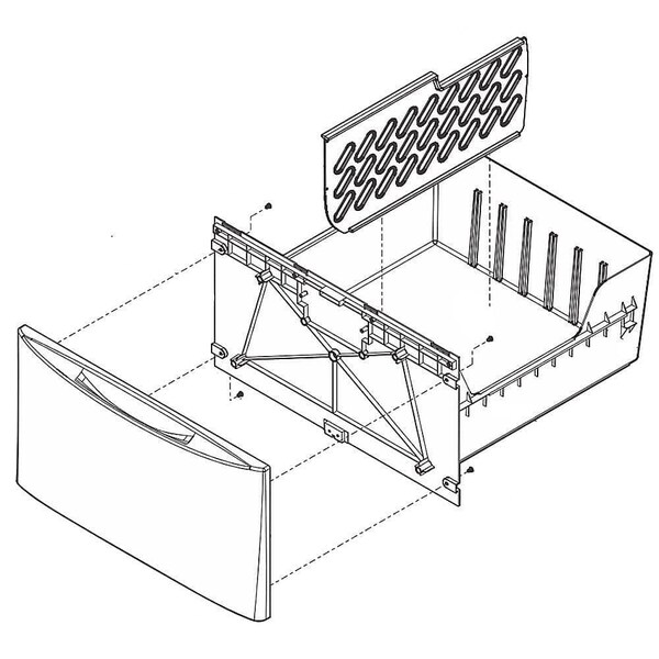 Frigidaire Drawer, Pedestal, White, Includes 134862483 - main
