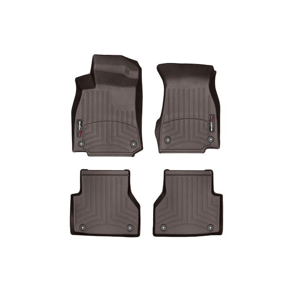 Weathertech Cocoa Front and Rear Floorliners - Over The Hump, 2025 Dodge Ram Truck 1500 4718911-4714283 - main