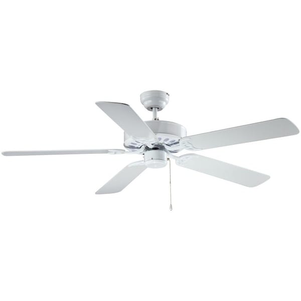 Boston Harbor Boston Harbor 52-CASA-ES-EN-WH Ceiling Fan, 120 V, 3-Speed, 5-Blade, Fiberboard 52-CASA-ES-EN-WH - main