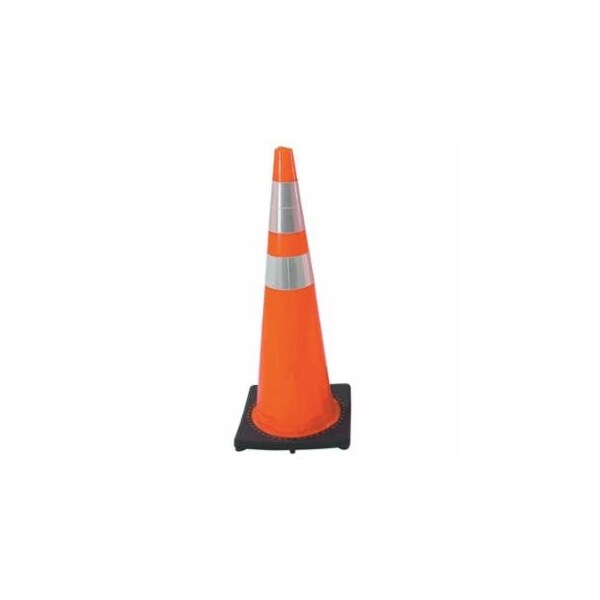 Cortina Safety Products DW Series Traffic Cone, 36 in H, 10 lb PVC, Orange/Black Base 831-03-500-06 - main