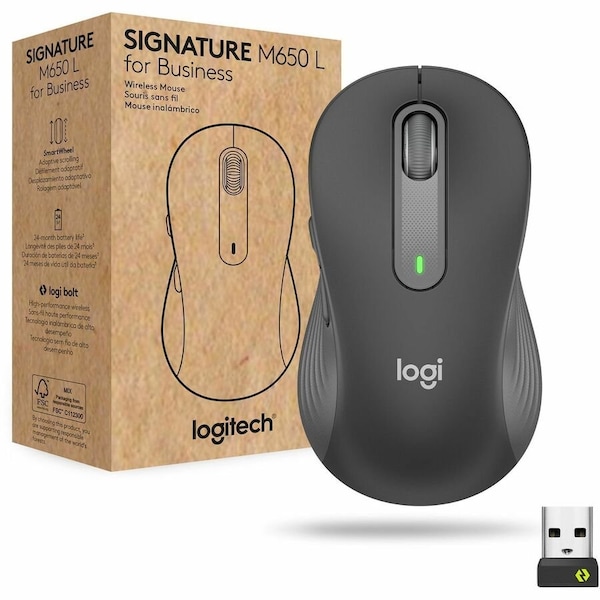 Logitech Logitech Signature M650 L for Business (Graphite) - Brown Box 910006346 - main