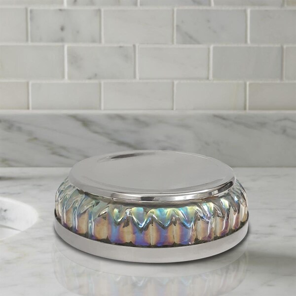 Nu Steel Glacier Rainbow Collection Soap Dish GLA330-3 - main