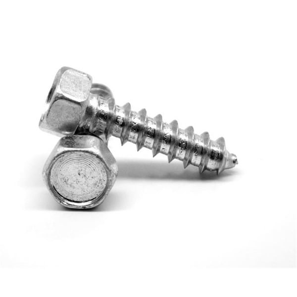 Asmc Industrial No.14-10 x 2 in. Hex Head Type A Sheet Metal Screw, Low Carbon Steel - Zinc Plated, 900PK 0000-112947-900 - main